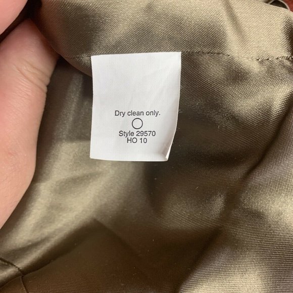 J Crew Ever Wool Pea Coat By Nello Gori Classic Career Business Burnt Orange 10 - Picture 4 of 4